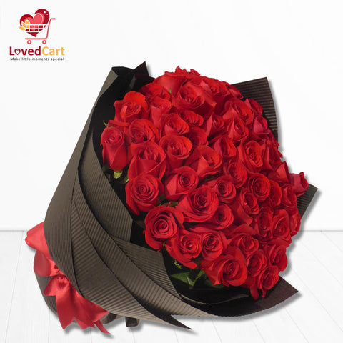 4 Dozen Red Roses Bouquet