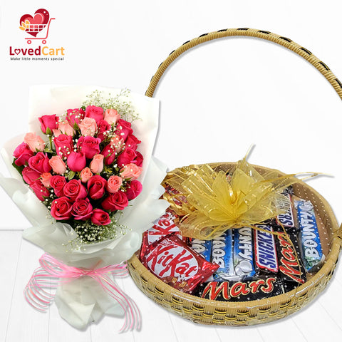 Choco Bloom Anniversary Gift Hamper