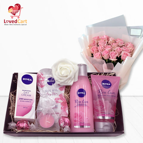 Nivea & Floral Glow Hamper for Mom