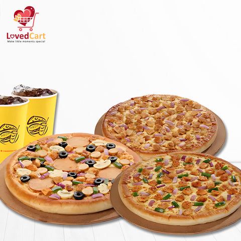 Pizza deal 2 ( 1 S Pizza , 1 M Pizza , 1 L Pizza )