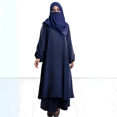 Stylish Navy Blue Abaya