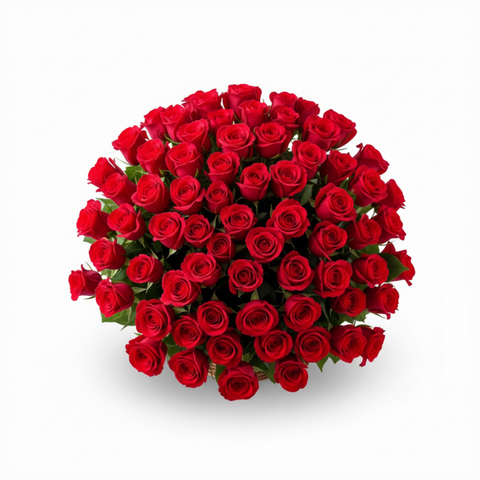 Fresh Roses Basket