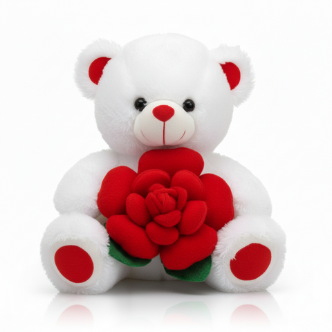Red & White Classic Teddy