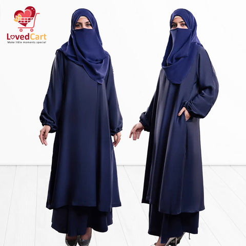 Stylish Navy Blue Abaya