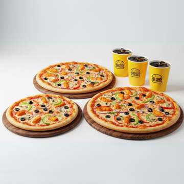 Pizza deal 2 ( 1 S Pizza , 1 M Pizza , 1 L Pizza )